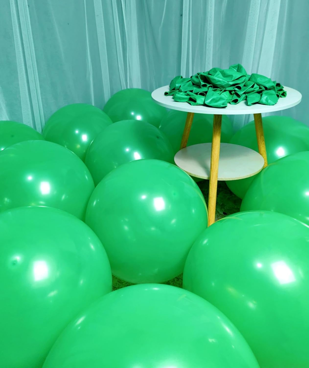 90 Pack Green Balloons 18 inch Green Latex Large Balloons for Party Decorations and Events ZWZLIULIAN