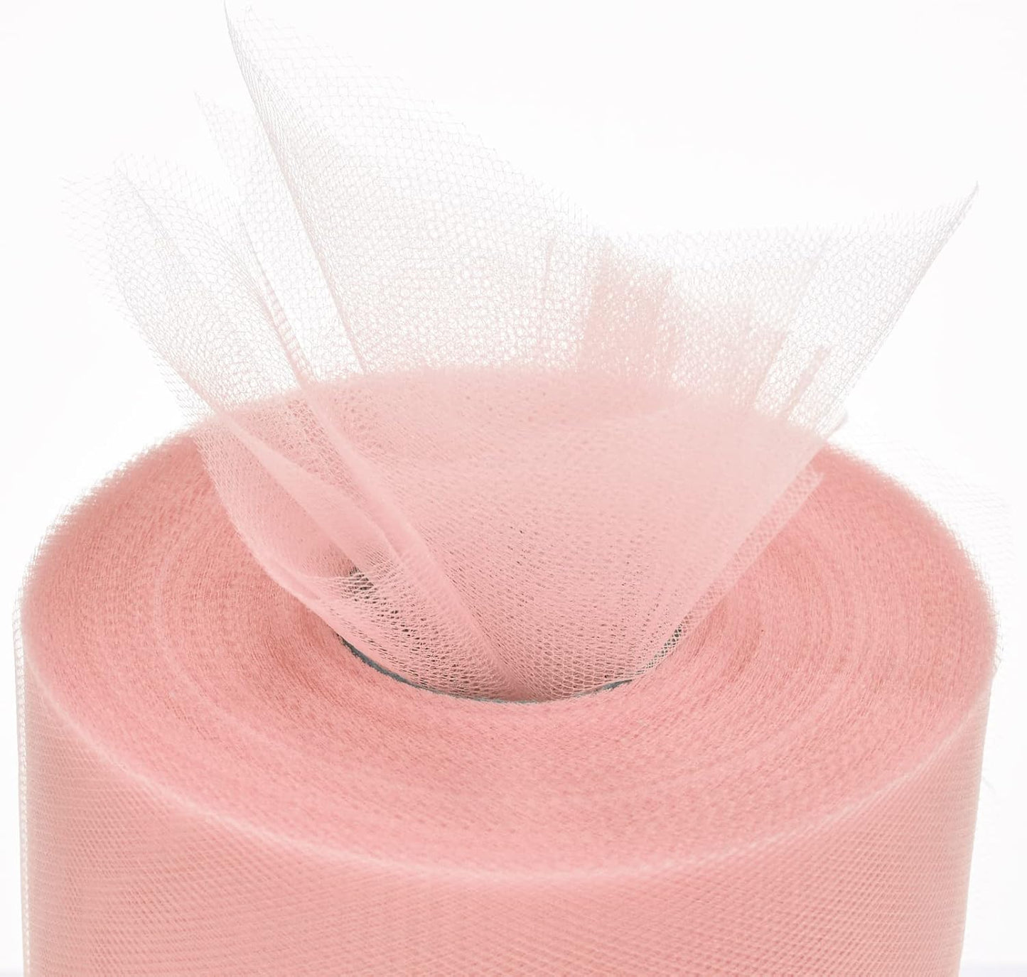 Tulle Rolls 6” by 100 Yards (300 feet) Tulle Roll Spool Fabric for DIY Tutu Skirts Wedding Baby Shower Crafts Decorations Party Supplies(Rose Gold)