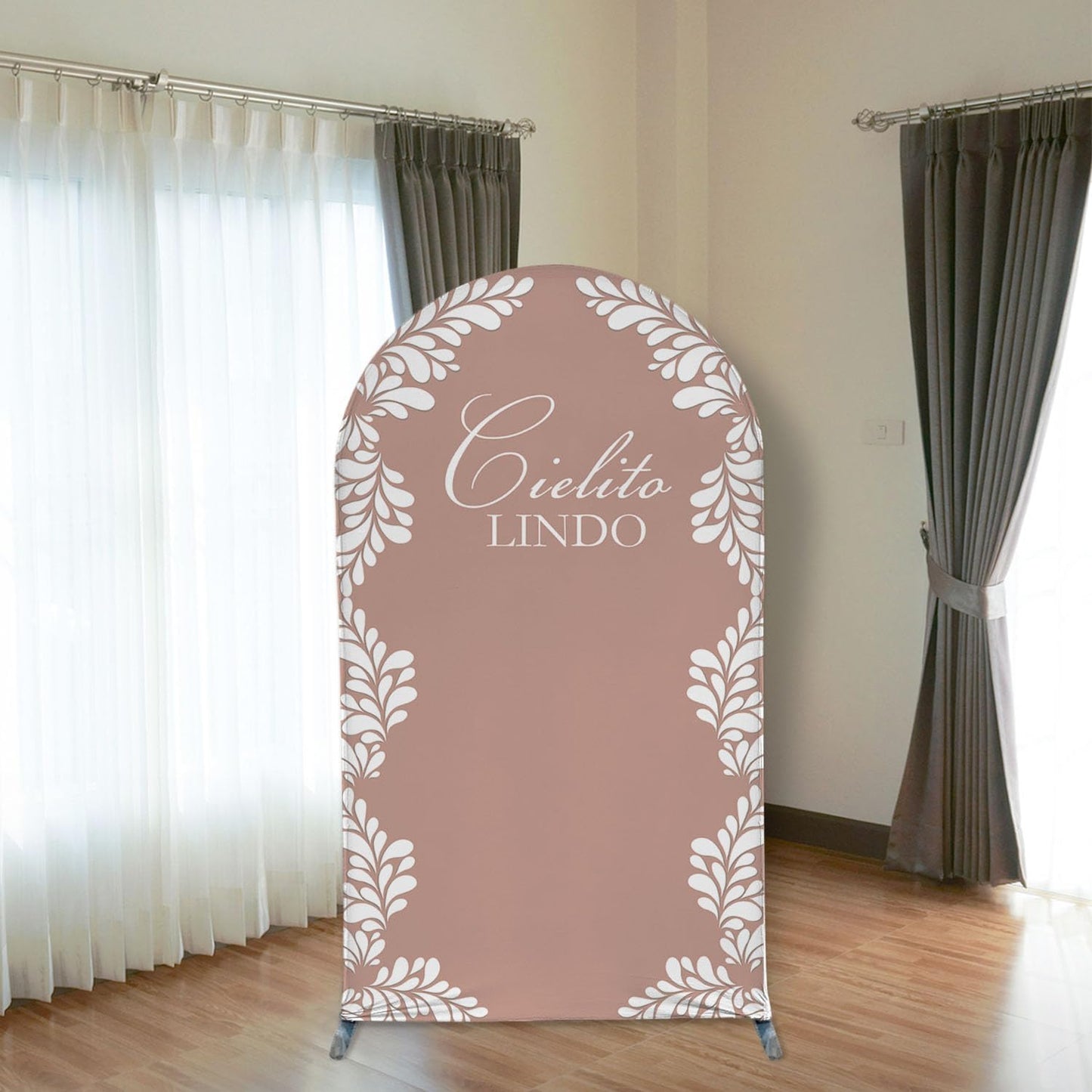 Mexico Theme Arch Stand Covers Fiesta Wedding Party Elastic Fabric Background Birthday Baptismx Baby Shower Decor Props (120x220cm(W48''H86''),G-3744)