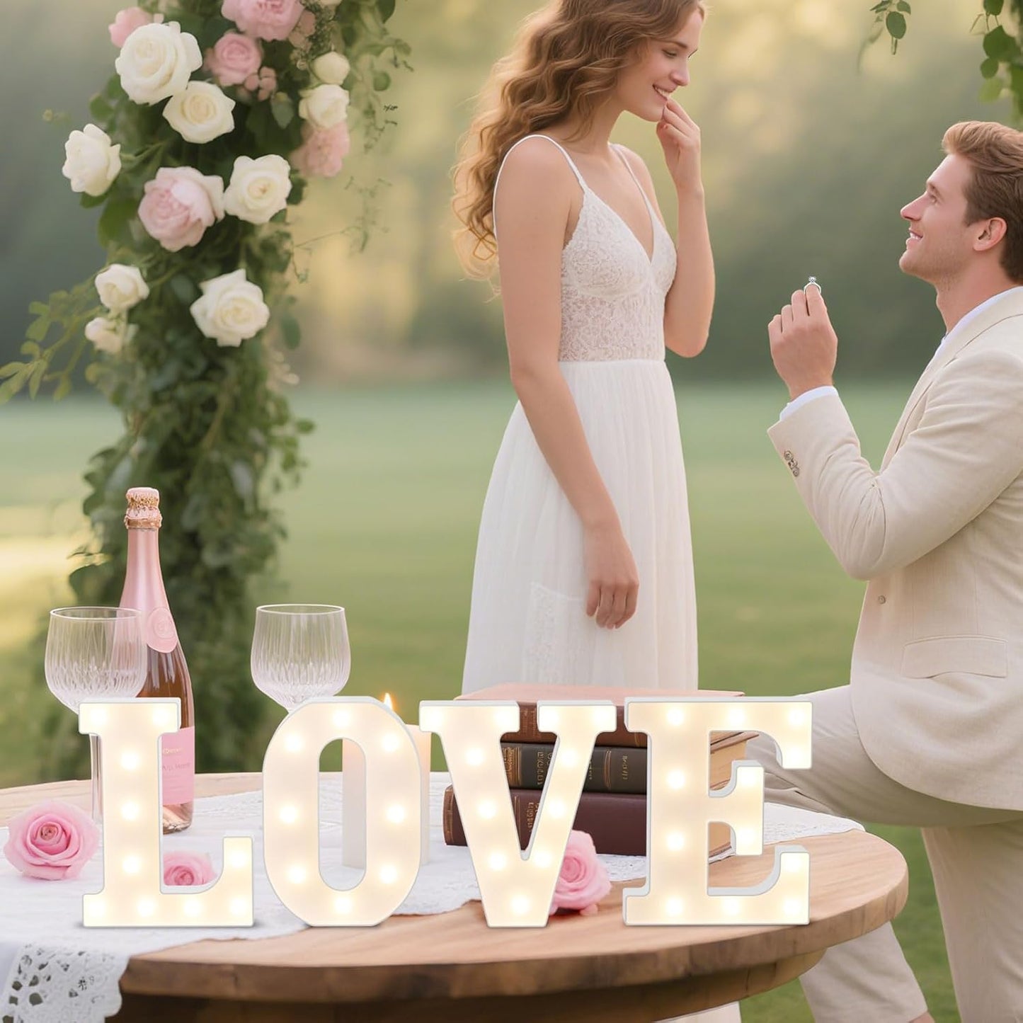 LED Marquee Light Up Letters Sign - Lighted Letters Alphabet for Birthday, Graduation, Bar Wall & Table Party Decor, Wedding Anniversary and Christmas Decorations, Letter Q