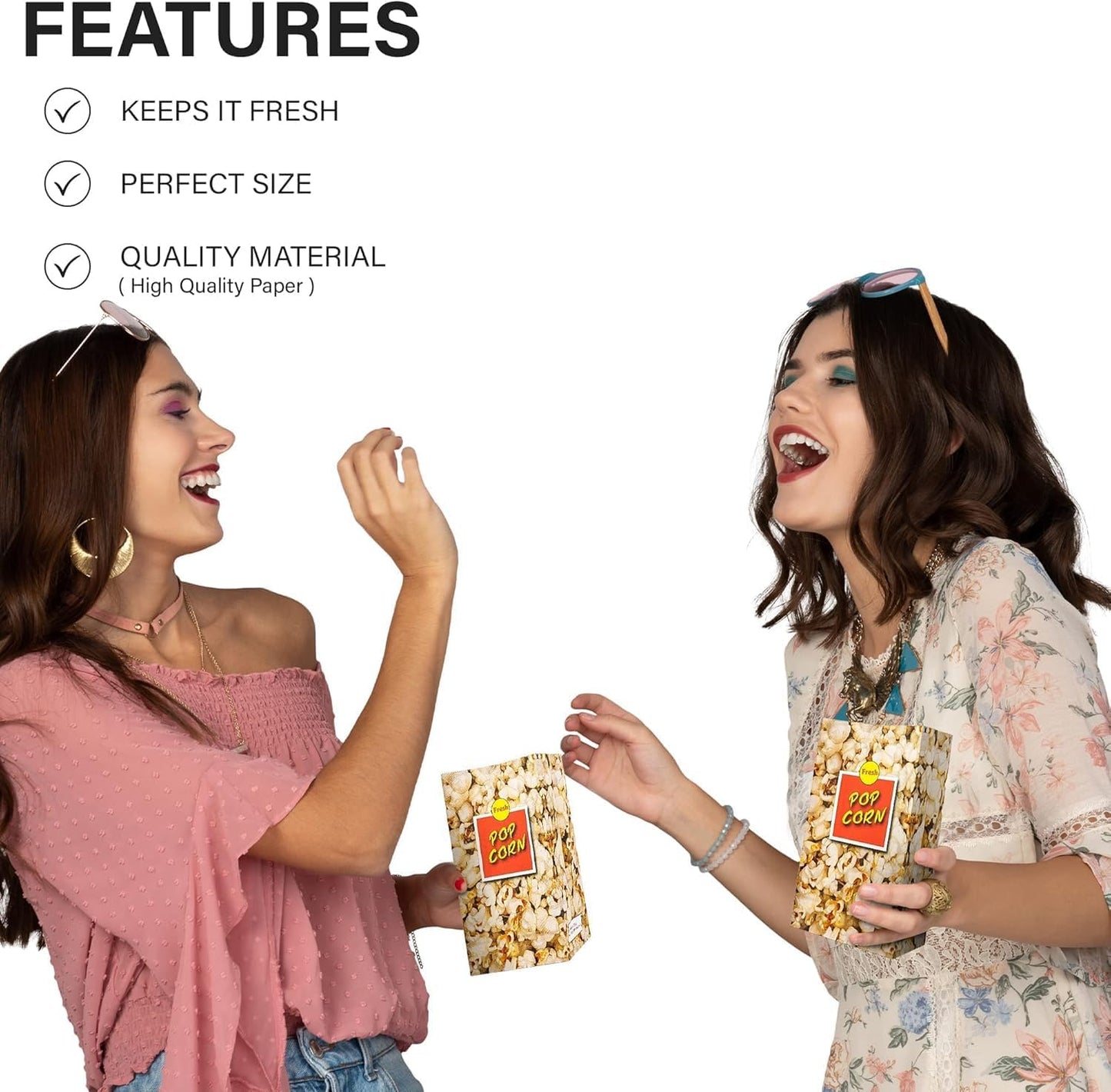 MT Products Small Popcorn Bags 1.5 oz. - Popcorn Holders for Party - Pack of 2000