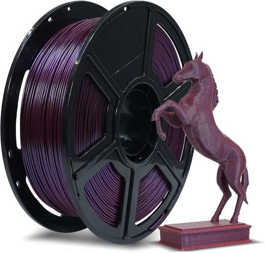 FLASHFORGE PLA Filament 1.75mm +/- 0.02mm Marsala, Color Changeable 3D Printer Filament 1kg (2.2lbs), Chameleon 3D Printing Filament Changing Colors with Light and Angle