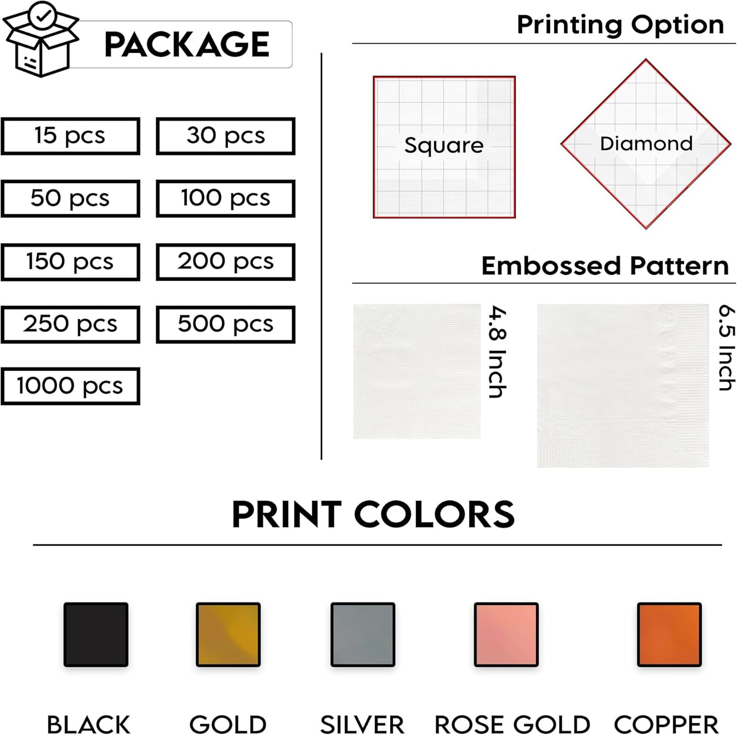 Luxury Custom Pet Wedding Cocktail Napkins, Personalized Wedding Napkins, Cocktail Bridal Shower Decor, Bridal Shower Decorations, Engagement Party Style 7