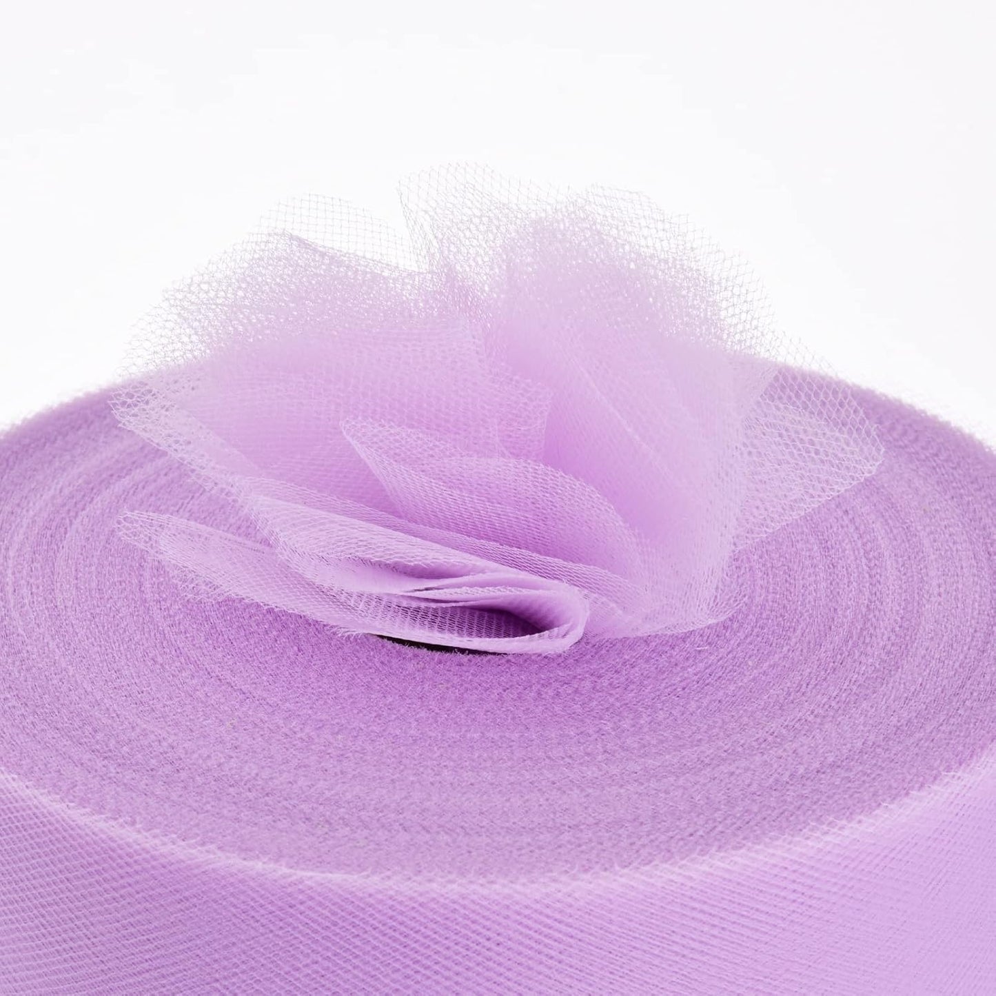 Tulle Fabric Roll, 6” by 200 Yards (600FT) Tulle Organza Fabric Spool for DIY Tutu Skirt Baby Shower Decor Wedding Backdrop Crafts Birthday Party Supplies(Lilac)