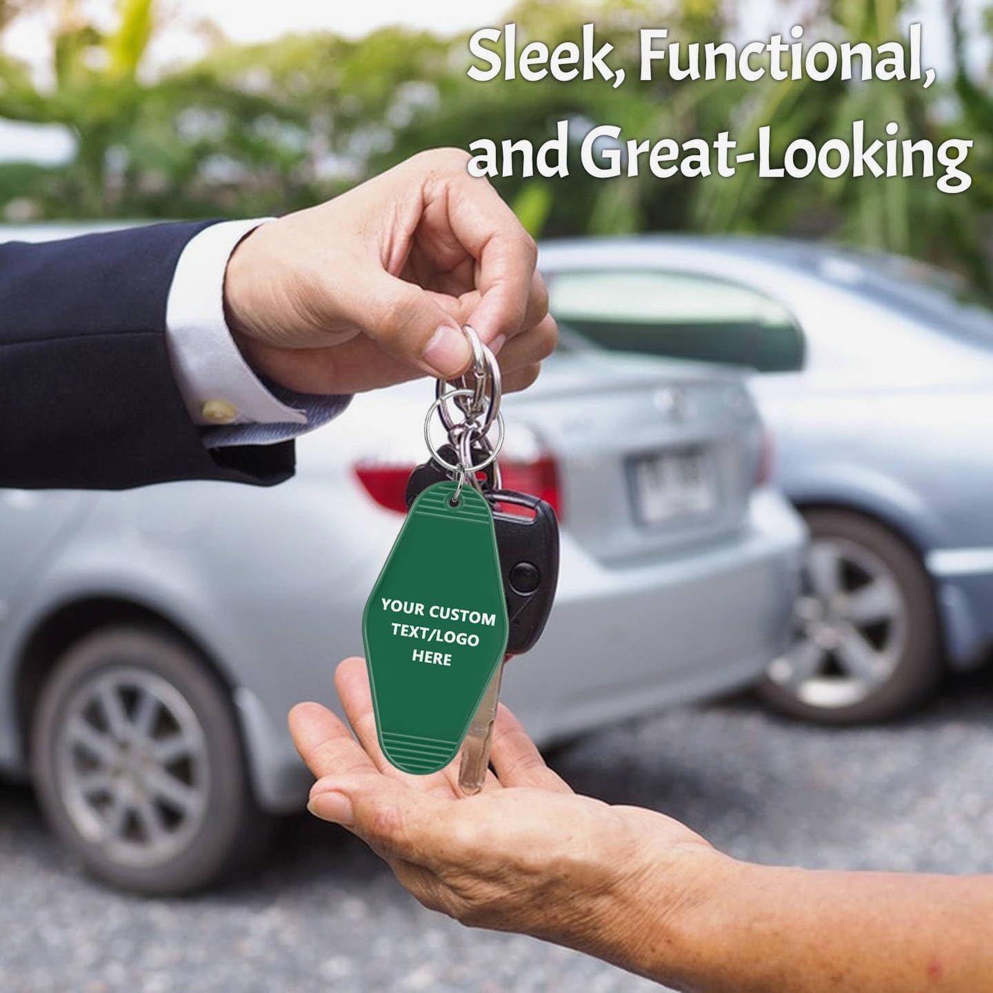 Custom Vintage Hotel Motel Keychains 1000 Pack, Personalized Logo, Text Bulk - Perfect for Tradeshows, Campaign Gifts - Customizable Key Tags