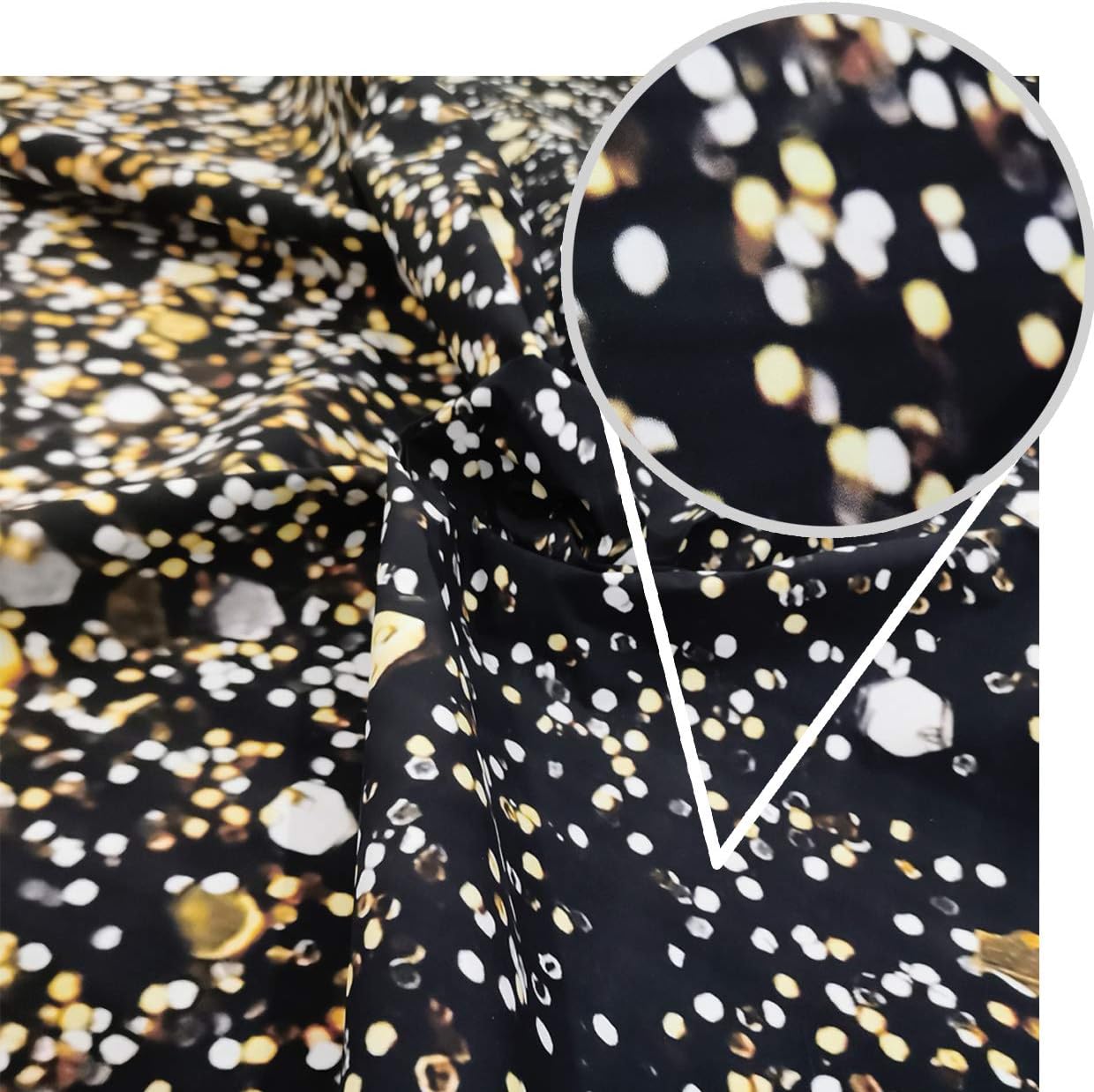 WOLADA Black and Gold Backdrop Golden Glitter Backdrop for Photography Wedding Birthday Baby Shower Party Photo Studio 8x6FT 11176