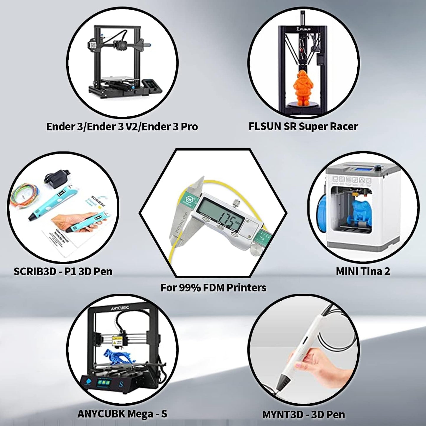 PLA Filament, Matte PLA, 3D Printer Filament, PLA Filament 1.75mm Dimensional Accuracy +/- 0.02mm, 1KG Spool (2.2 lbs), Fit Most FDM Printer (Matte Yellow)