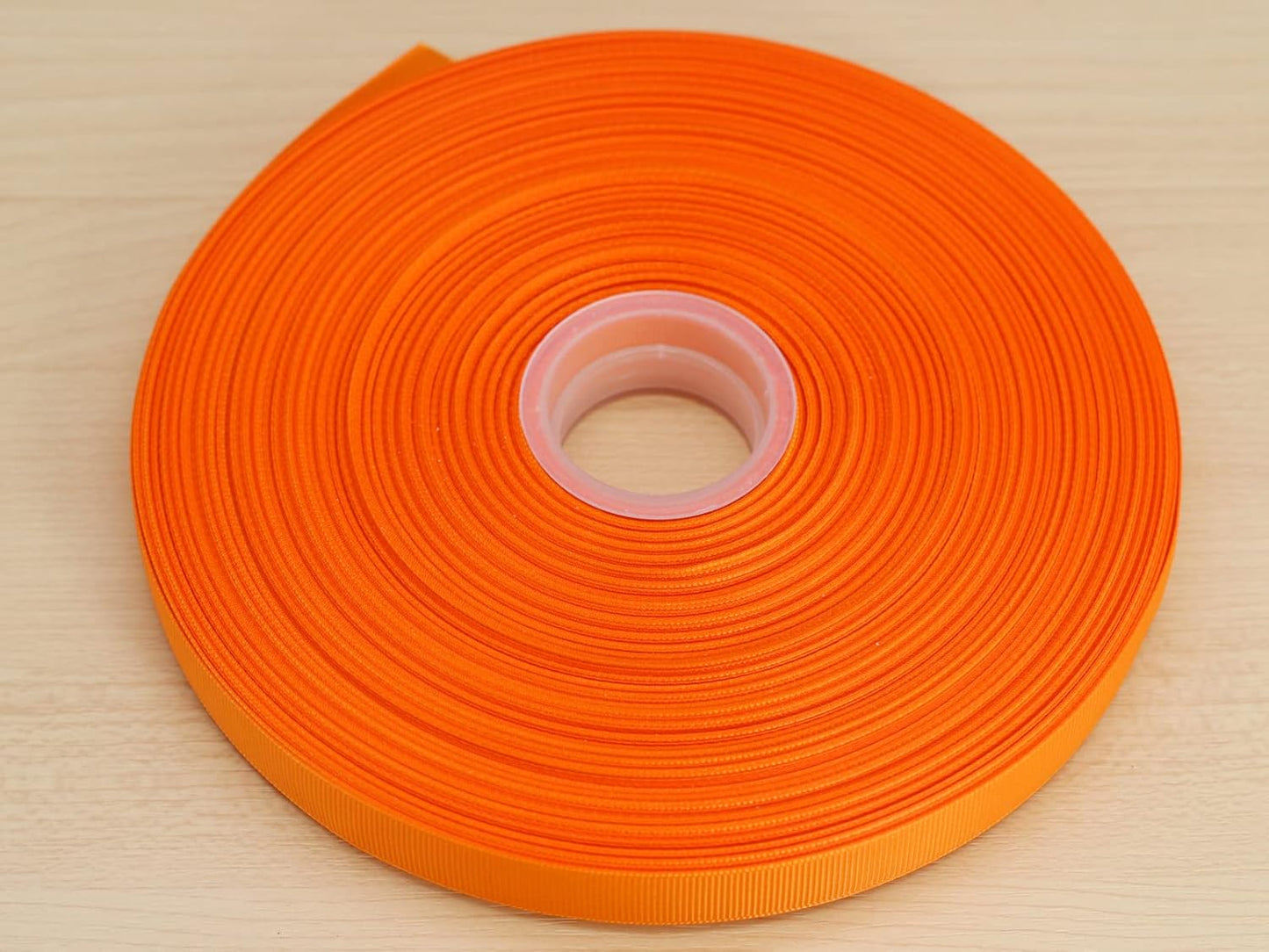 Jesep One Roll 100 Yards Soild Grosgrain Ribbon Boutique Gift Wrapping Package Ribbon, DIY Crafts Bow Hair Headband Accessories Assorted Ribbon #752 (5/8" 15mm, Orange)