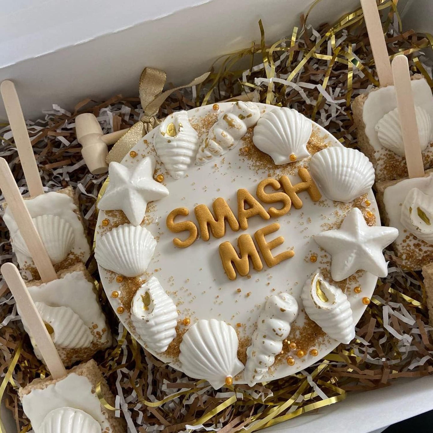 Seashell Silicone Molds, AIMEIKI 5 Pack Marine Theme Cake Fondant Silicone Molds Seashell Conch Starfish Baking Molds for Decorating Cake Candy Chocolate DIY Craft Projects