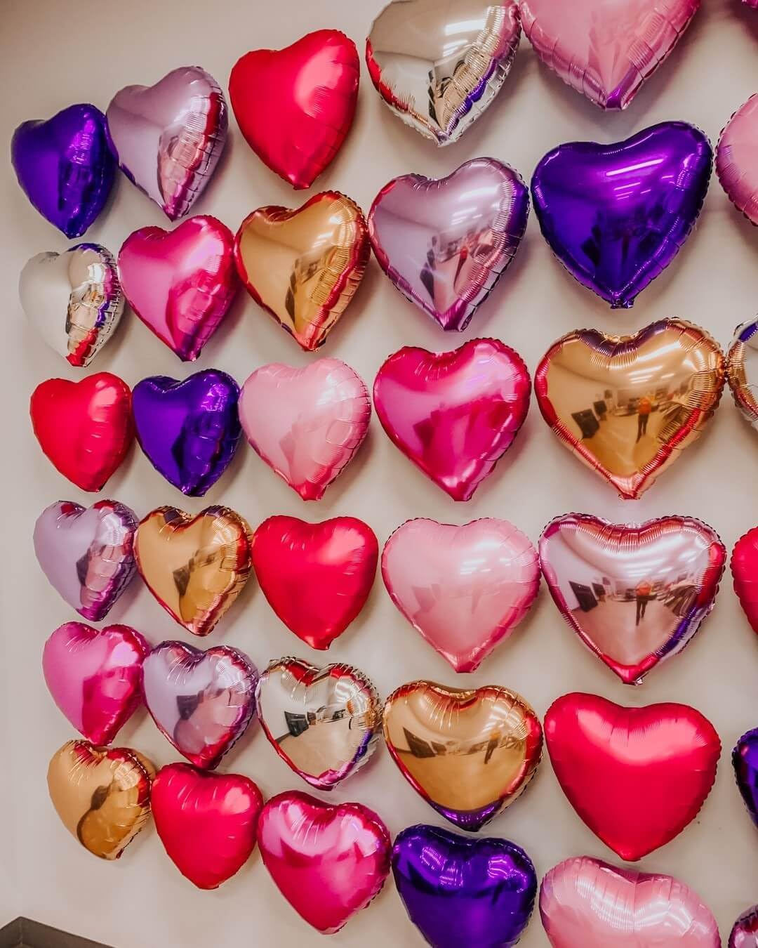 Pink Heart Shaped balloons Pack of 10,18 Inch Love Valentine Balloons Blue Heart Romantic Balloons For Valentines Day Propose Marriage Wedding Bridal Shower Engagement Party Decorations