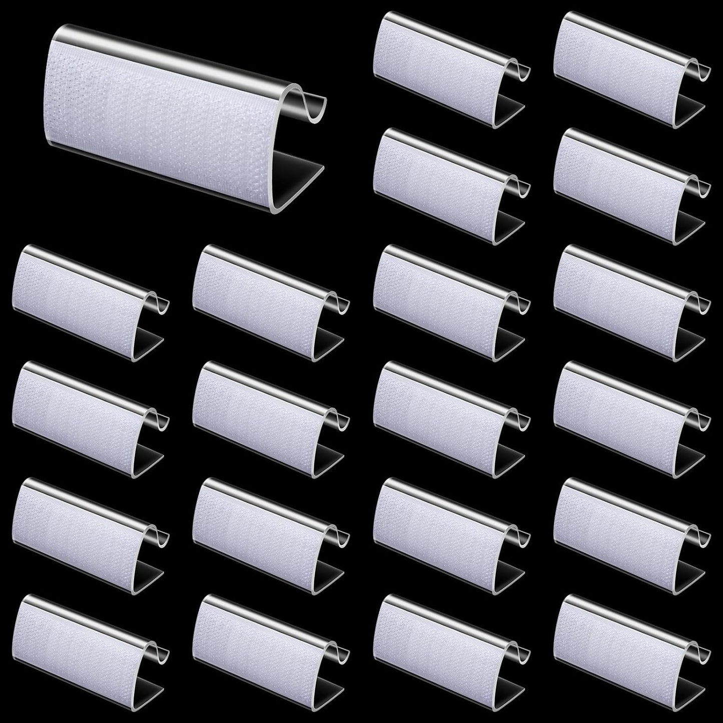 24 Pieces Table Skirting Clips Clear Tablecloth Clips for Indoor Outdoor Events Wedding Meeting Party Picnic Banquet