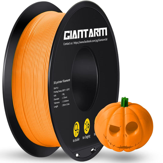 GIANTARM 3D Printer Filament, Orange Pla Filament, 1Kg(2.2lbs) Spool, 1.75mm Dimension Accuracy +/- 0.03mm, 3D Printing Filament