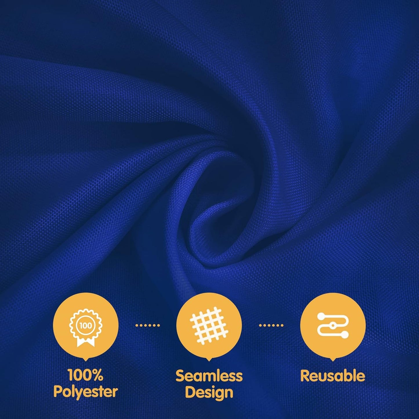 BRILLMAX 6 Pack Navy Blue Round Tablecloths 108 Inch - Circle Bulk Linen Polyester Fabric Washable Table Cloth Cover for Wedding Reception Banquet Birthday Party Buffet Restaurant