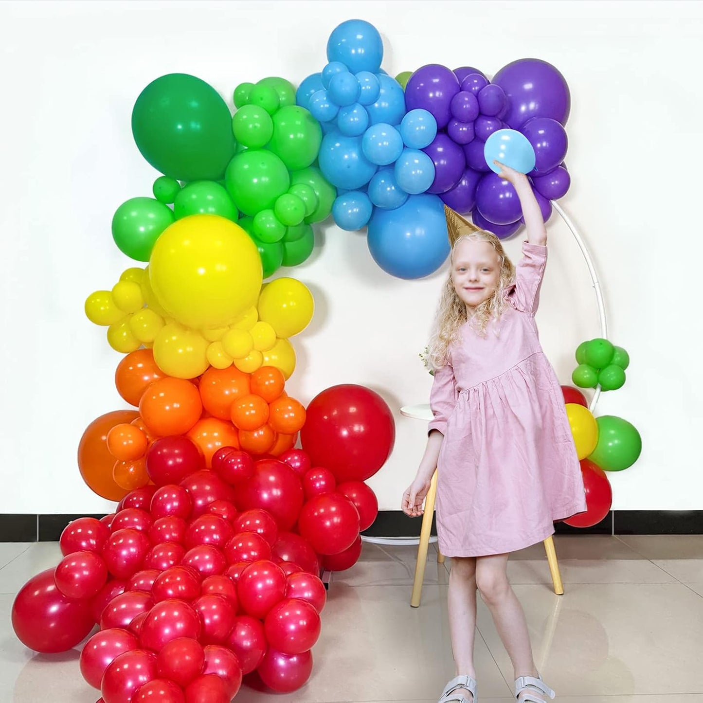 KAWKALSH 200pcs Light Blue Balloons 5 Inch, Small Mini Latex Balloons for Party Birthday Baby Shower Anniversary Festival Arch Garland Decoration