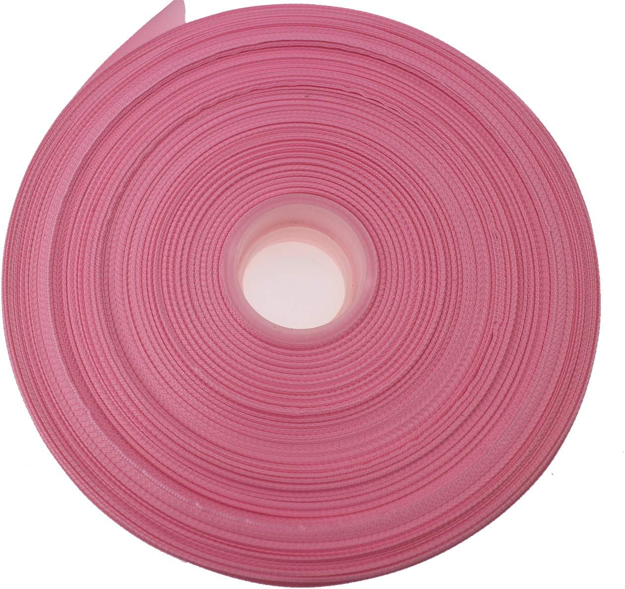 Jesep One Roll 100 Yards 1" Soild Grosgrain Ribbon Boutique Gift Wrapping Package Ribbon, DIY Crafts Bow Hair Headband Accessories Assorted Ribbon#123(1" 25mm, Pink)