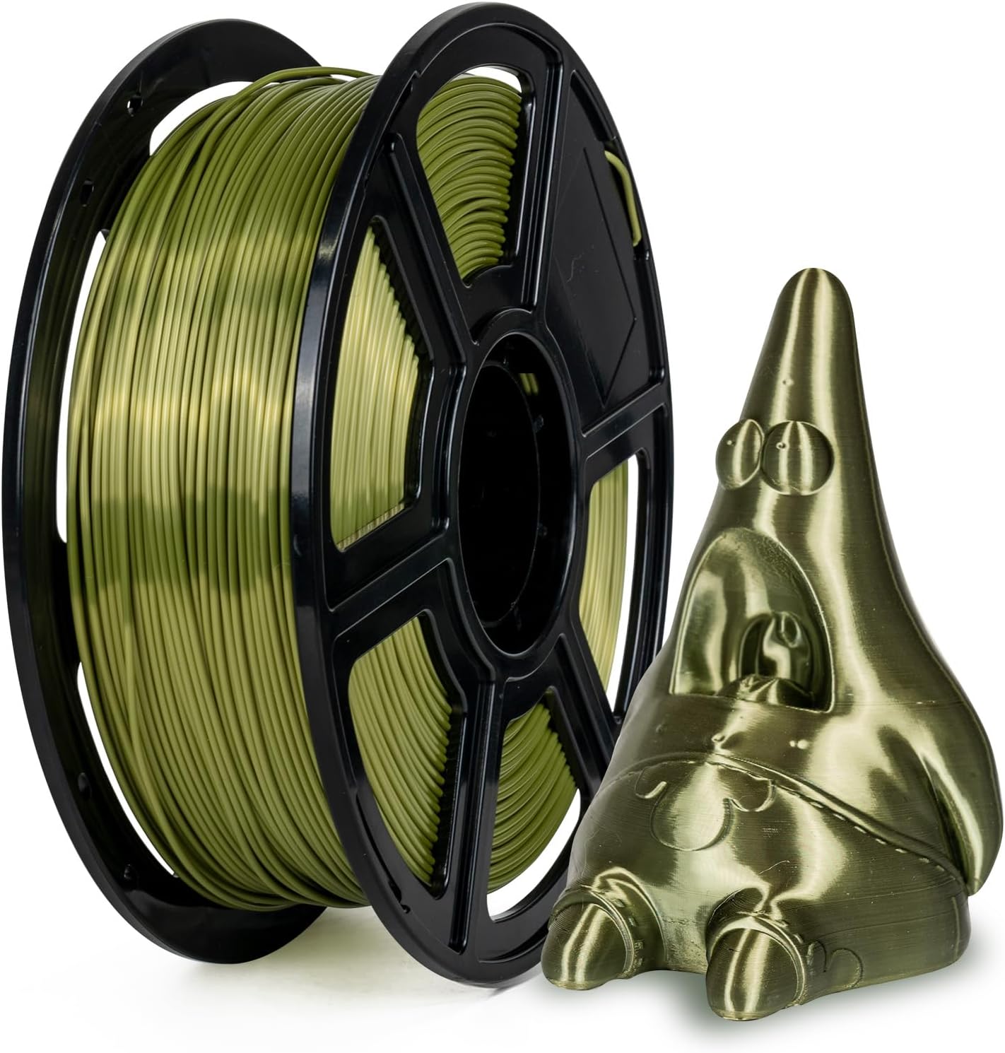Flashforge 3D Printer Filament Silk PLA 1.75mm 1kg Spool-Dimensional Accuracy +/- 0.02mm (Bronze)