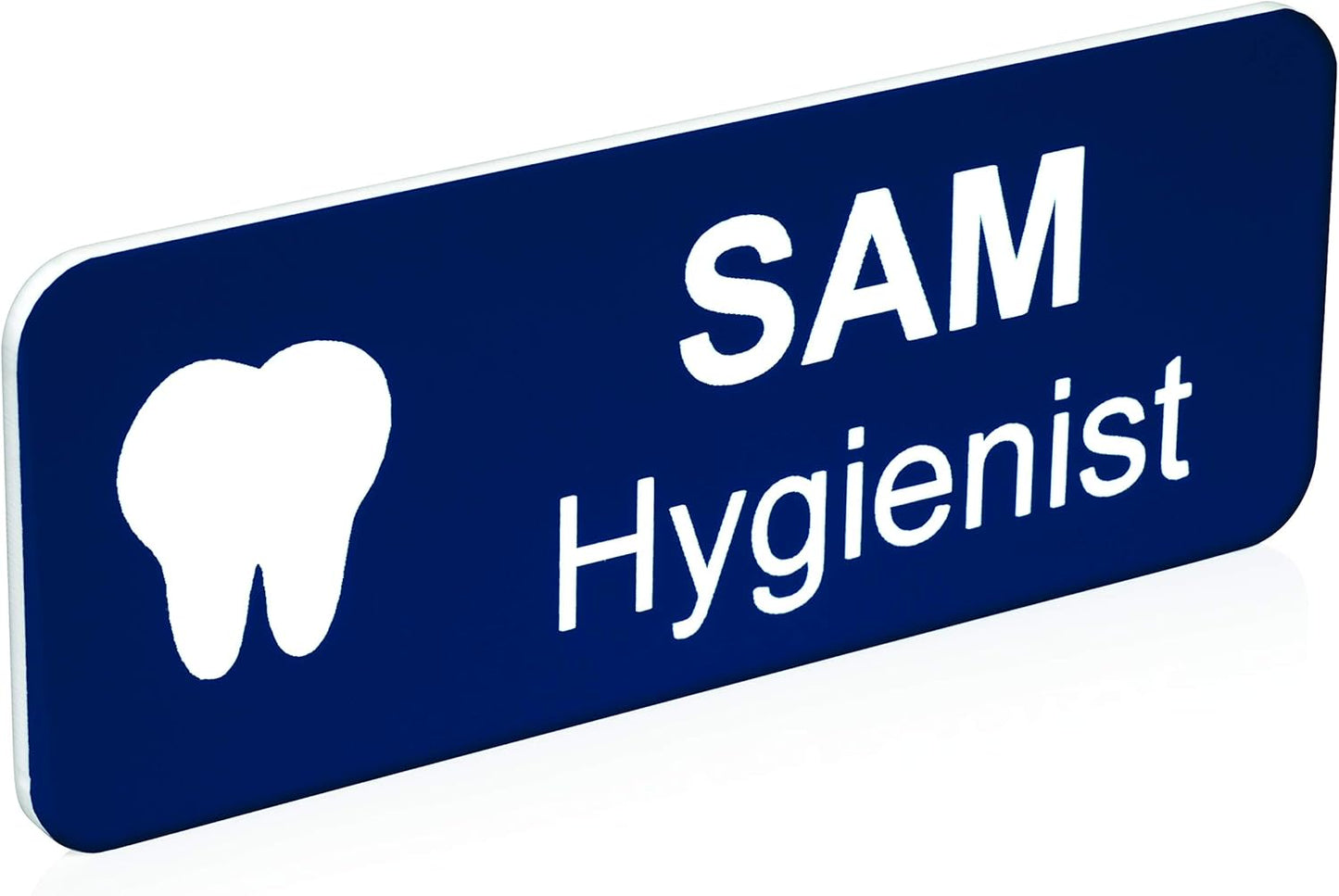 Providence Engraving Custom Name Tag with Industry Logo - Teacher, Realtor, Dental, Medical, Stylist ID Badge