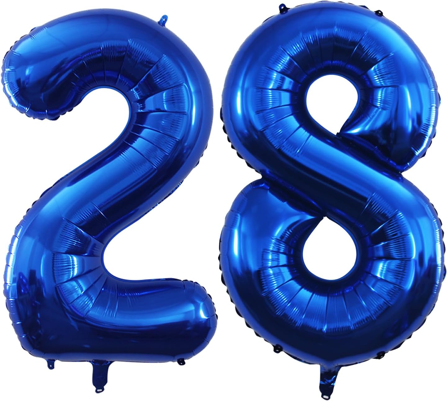 GOER Number 28 Balloons for 28th Birthday Party Decorations,42 Inch Jumbo Foil Helium 82 Balloons for 82nd Birthday Party Decoration (Blue)