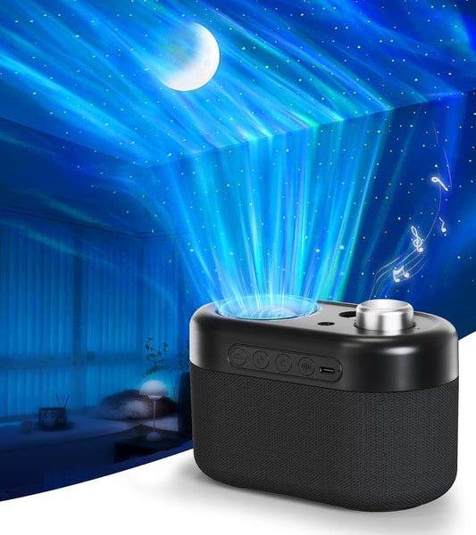 Northern Lights Projector, 7 Colors Galaxy Projector for Bedroom, LED Night Light Aurora Projector with Bluetooth Speaker, White Noise, Kids Night Light for Room Decor & Gift for Kids Birthday
