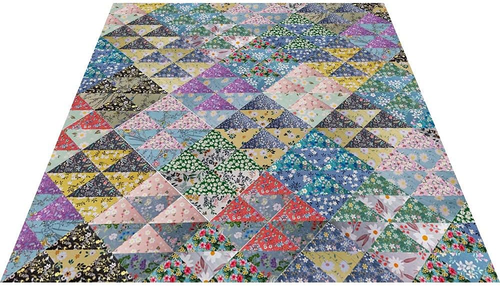 8" x 8" 25 PCS 100% Cotton Fabric Bundles for Quilting Sewing DIY & Quilt Beginners, Quilting Fabric Squares