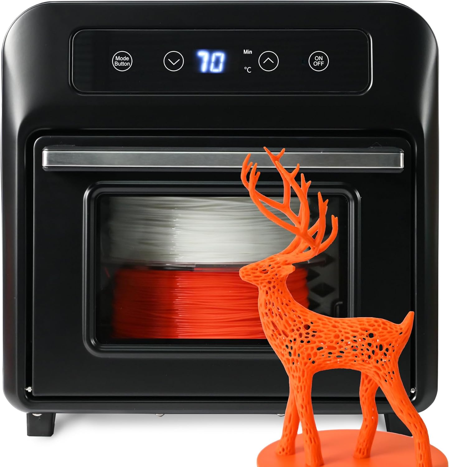 3D Printing Filament Electric Dryer Box, Priline 3D Filament Heating Chambers with Blower, Fast Drying & Moisture-Free Dehydrator for PLA, PETG, TPU, Carbon Fiber Filament
