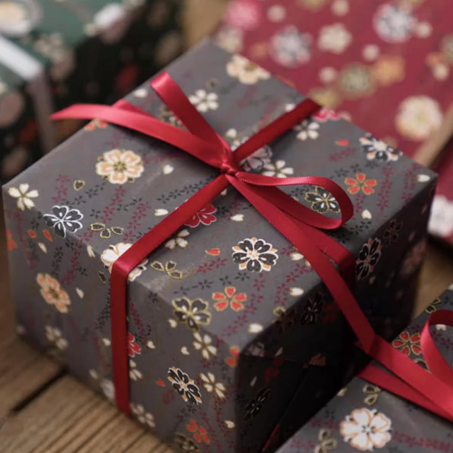 1/2" x 50 Yards Burgundy Satin Ribbon Single Faced Fabric Ribbons for Gift Wrapping, Crafting, Bows Making, Sewing, Wedding, Home Decor