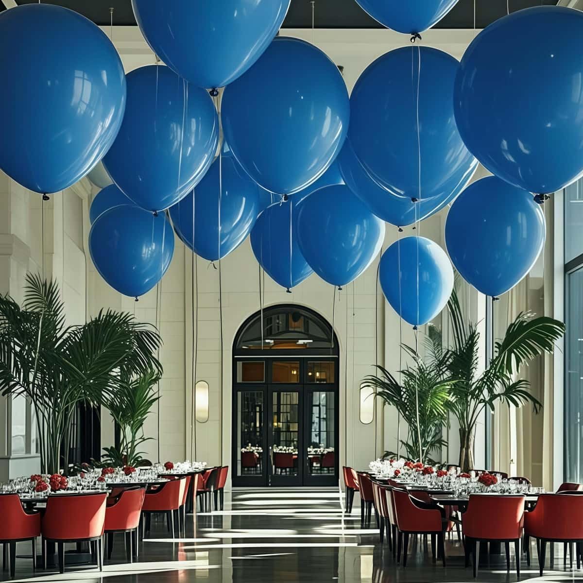 30 Pack Blue Balloons 36 Inch Blue Latex Large Balloons for Party Decorations and Events