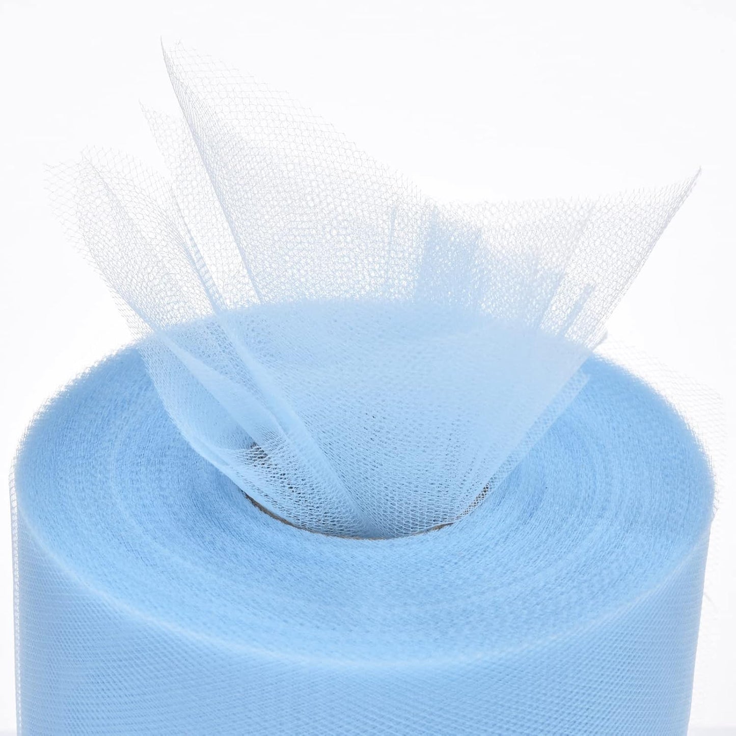 Tulle Rolls 6” by 100 Yards (300 feet) Tulle Roll Spool Fabric for DIY Tutu Skirts Wedding Baby Shower Crafts Decorations Party Supplies(Aqua Blue)
