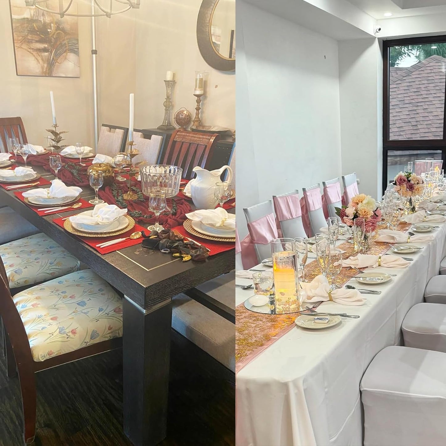 Set of 100 Napkin Rings Metal Gold Semicircle Napkin Ring, Napkin Rings Bulk Dinner Banquet Serviette Decor, Dining Table Setting for Thanksgiving Christmas Halloween Holiday Wedding Party