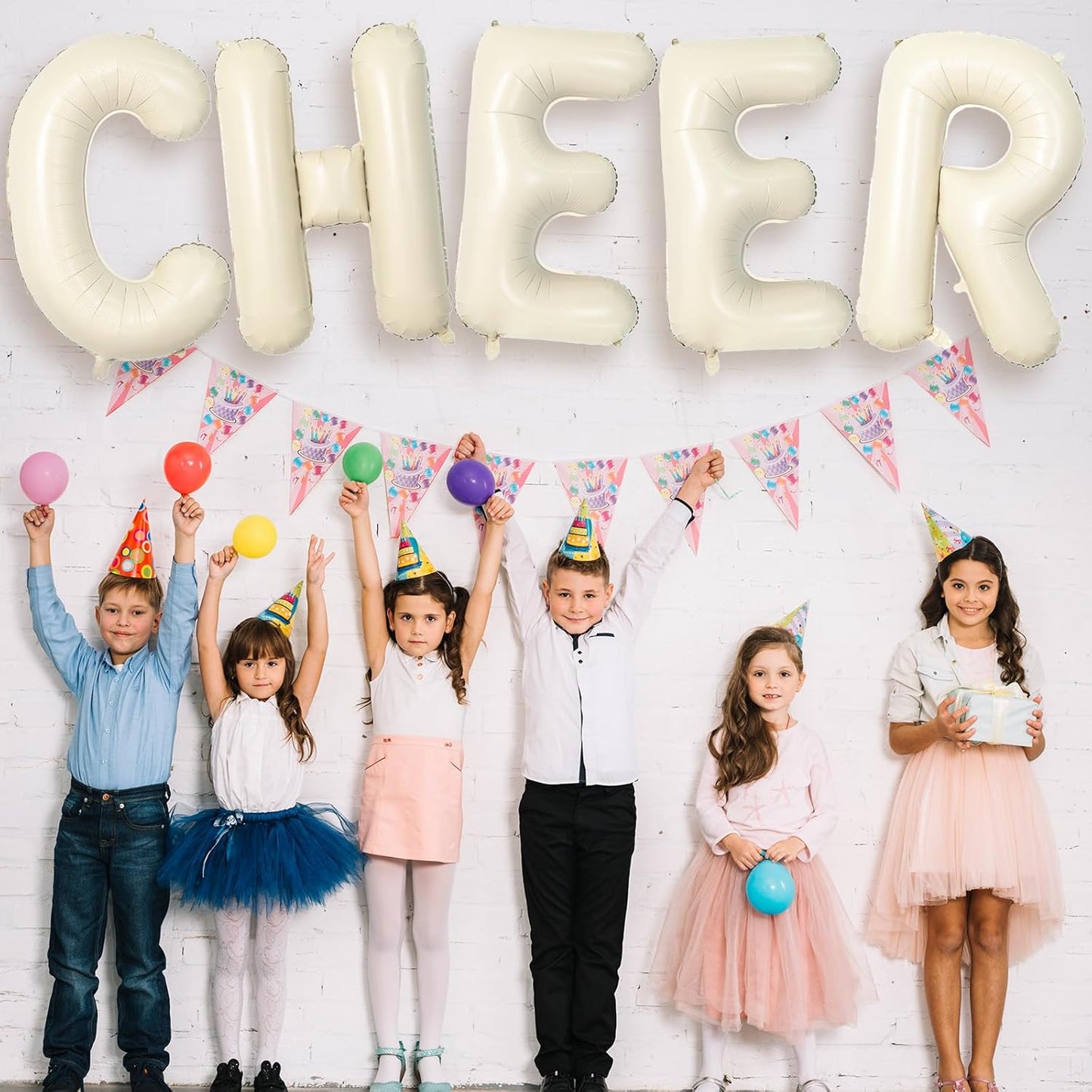 40 Inch Letter Balloons A, Big Custom A-Z Alphabet Foil Name Balloon Cream White, Self Inflating Beige Customize Helium Balloon Letters A for Women Girls Birthday Bride Baby Shower Party Decorations