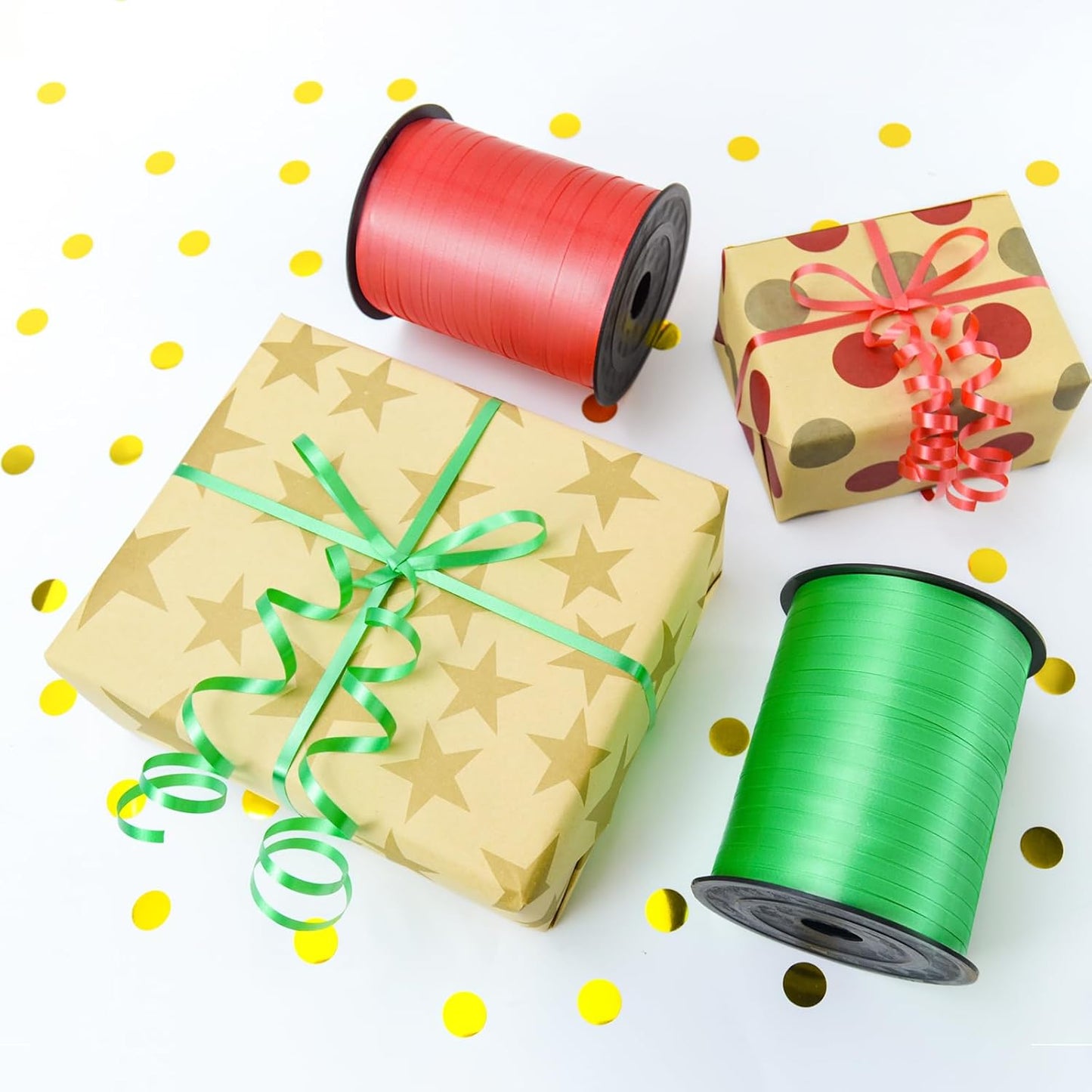 White Curling Ribbon, Balloon String 500 Yard for Gift Wrapping, Curly Ribbons, 3/16" for Florist Flower, Baby Shower, Valentines Day,Birthday