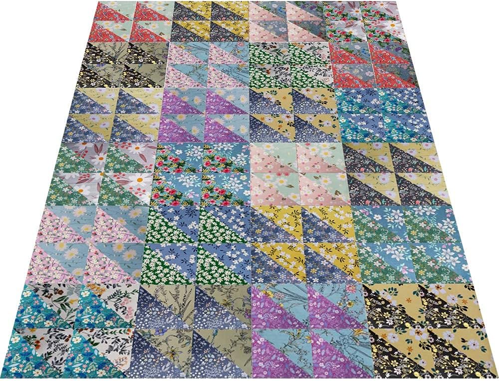 8" x 8" 25 PCS 100% Cotton Fabric Bundles for Quilting Sewing DIY & Quilt Beginners, Quilting Fabric Squares