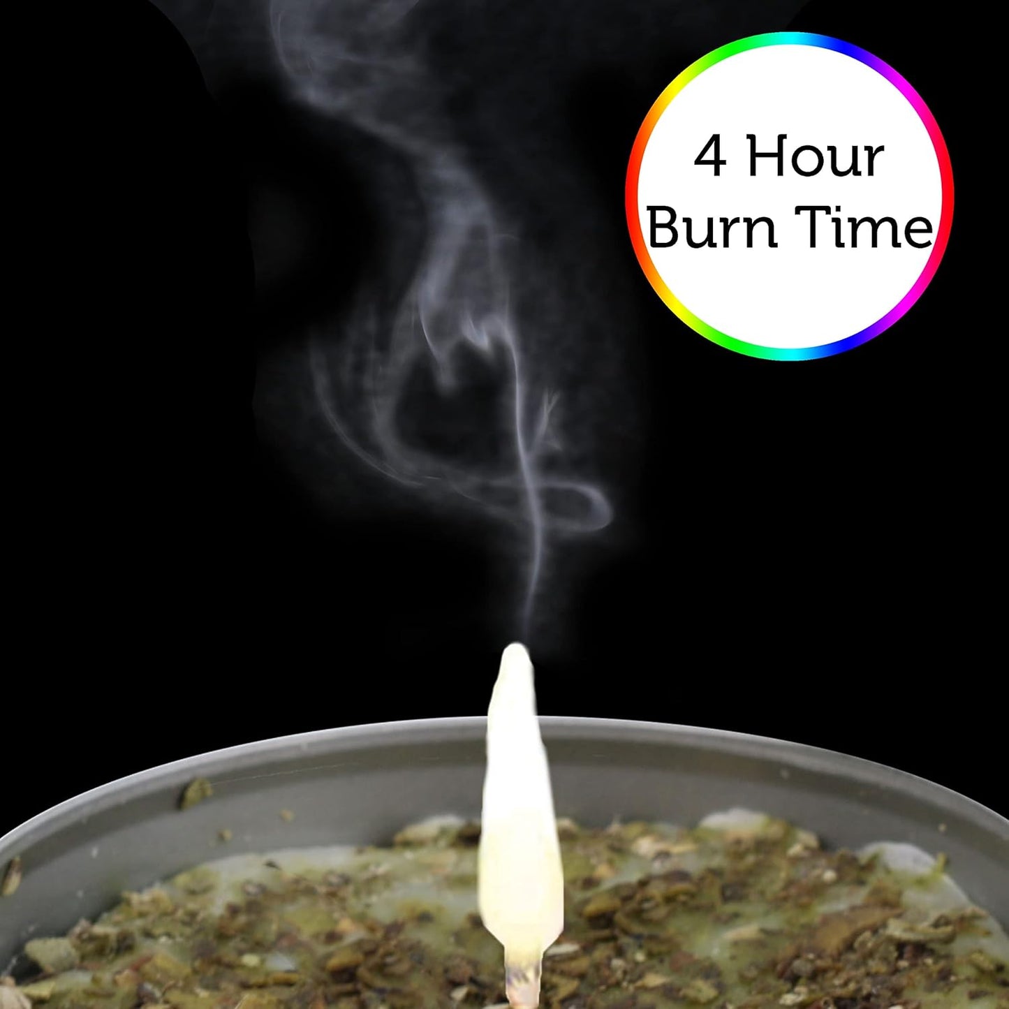 SOUL STICKS 12 Pack Little Smudgies Tealight Candles Smudge Candle for Cleansing House, Meditation, Chakra Healing | Made with Crystals and Herbs (7 Chakra)