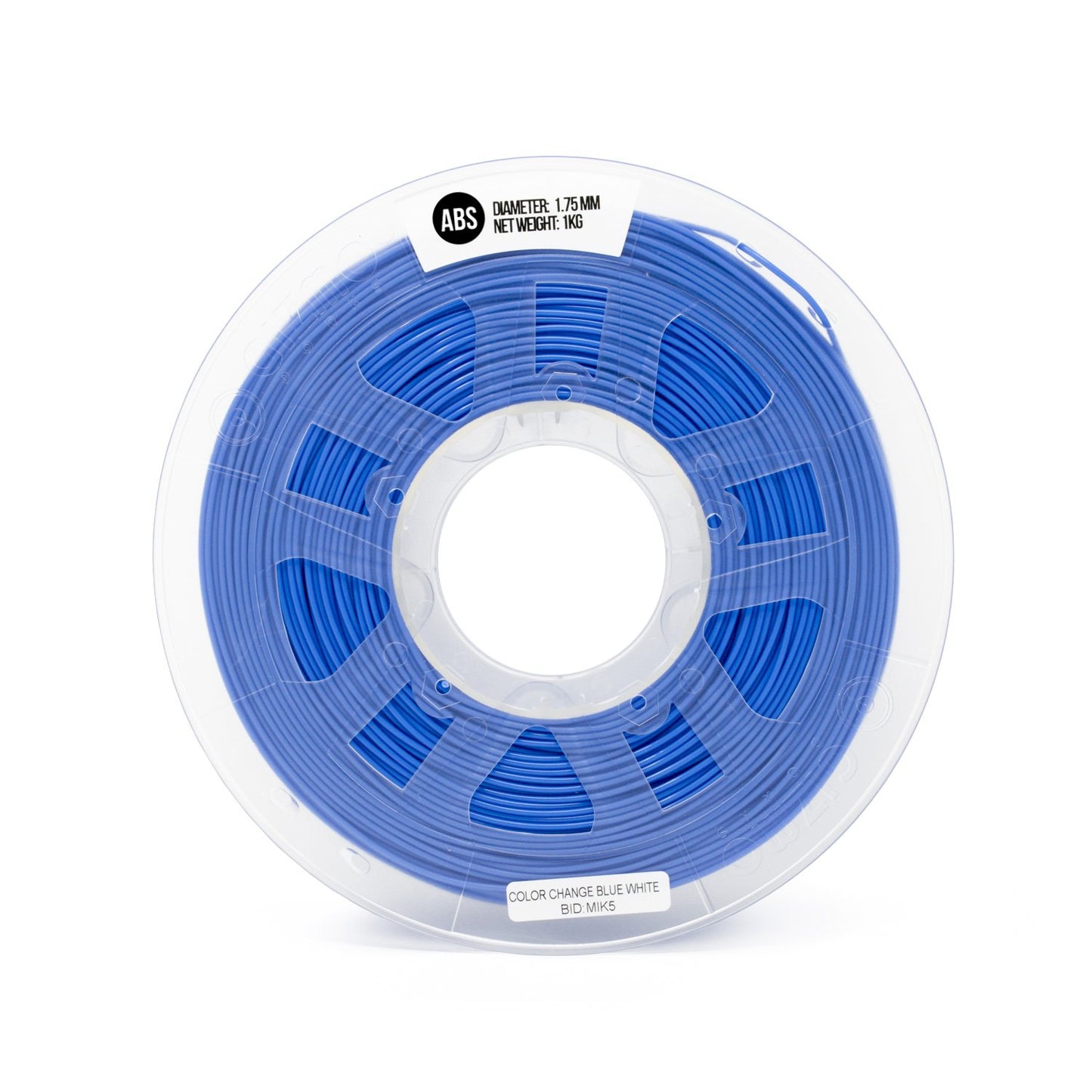 Gizmo Dorks 1.75mm ABS Filament, 1 kg for 3D Printers, Color Change Blue to White