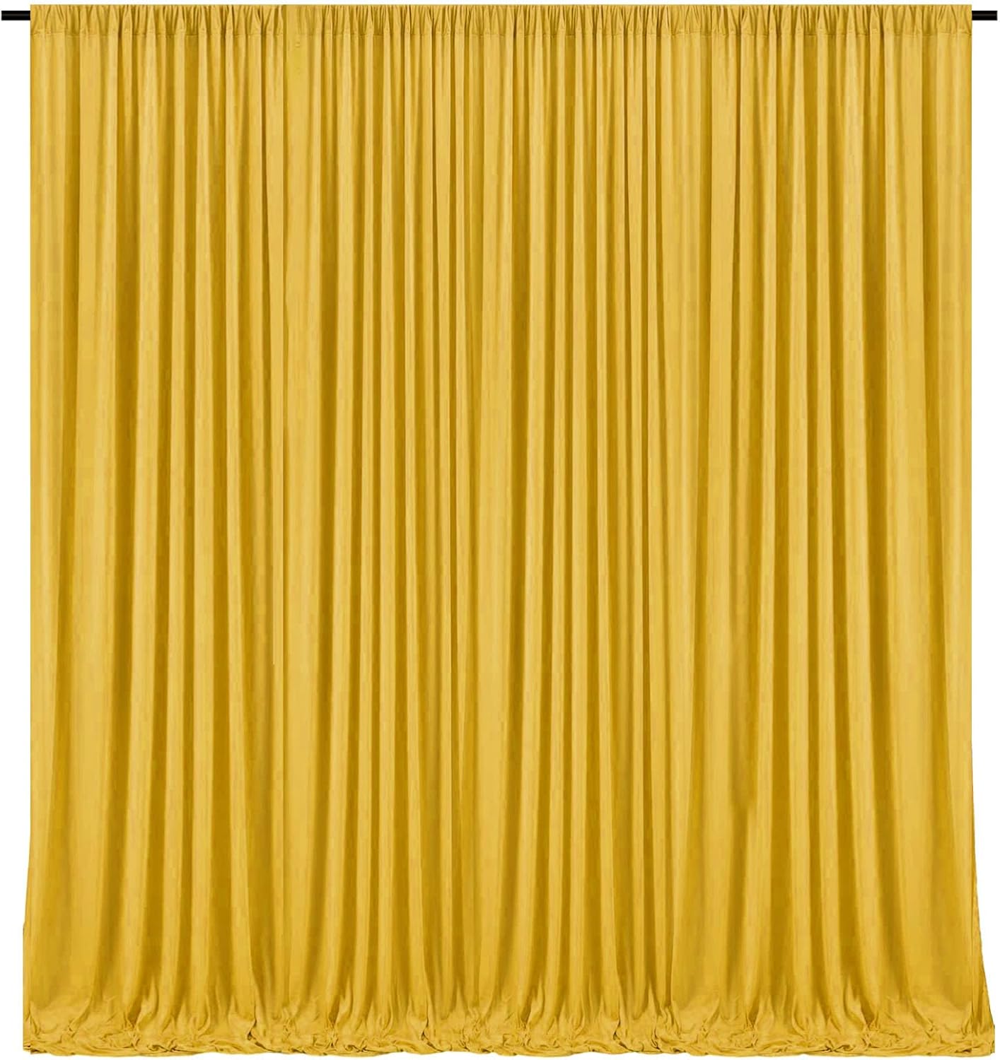 10 x 7 Feet Gold Backdrop Curtain for Partie, Background Curtains for Photoshoot, Birthday, Wedding, Halloween, Thanksgiving, Christmas Day, New Year Party Decorations 5Ft x 7Ft, 2 Panels