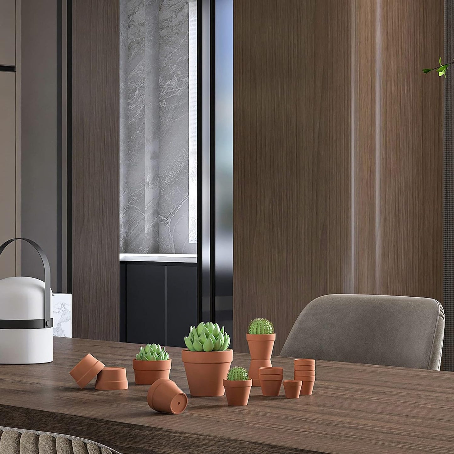 80 Pcs Small Mini Clay Pots 2.1'' Terracotta Pot Clay Ceramic Pottery Planter Cactus Flower Pots Succulent Nursery Pots- Great for Window Boxes, Cactus, Plants, Crafts, Wedding Favors