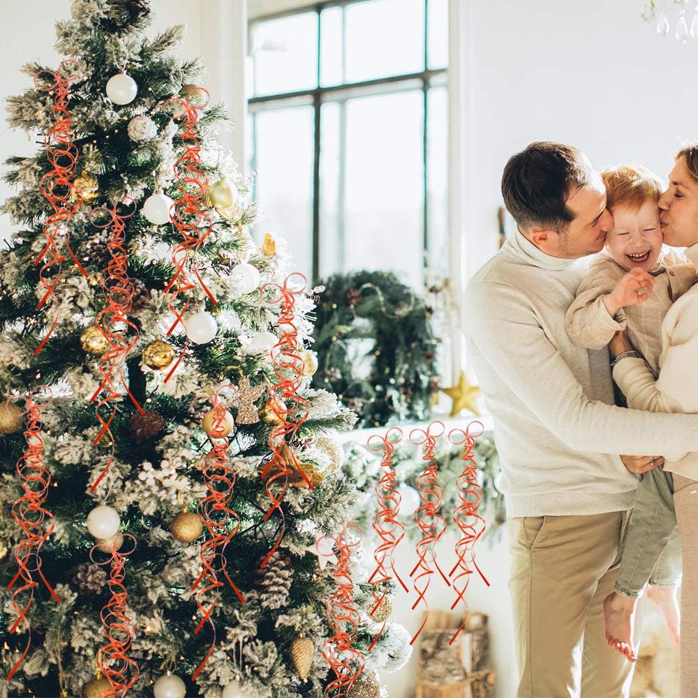 TONIFUL 500 Yards Curling Ribbon-Balloon Ribbon-Balloon String for Art&Craft Decor,Gift Wrapping,Ribbons and Bows for Christmas New Year Birthday Gifts (Red)