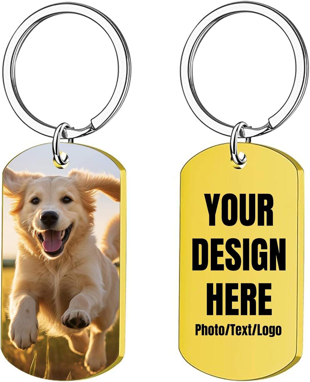 Custom Keychain, Personalized Keychain with Photo, Perfect Creative Gifts Suitable for Friend and Family