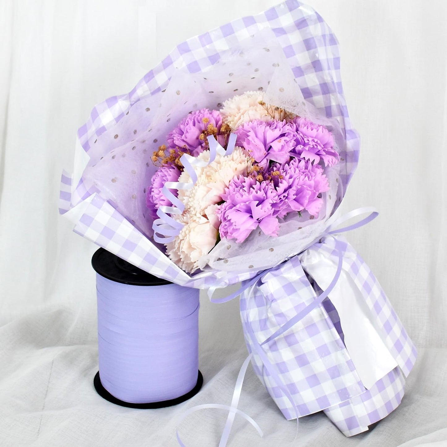 TONIFUL 500 Yards Curling Ribbon-Balloon Ribbon-Balloon String for Art&Craft Decor,Gift Wrapping,Ribbons and Bows for Christmas New Year Birthday Gifts Graduation Supplies (Pastel Purple)