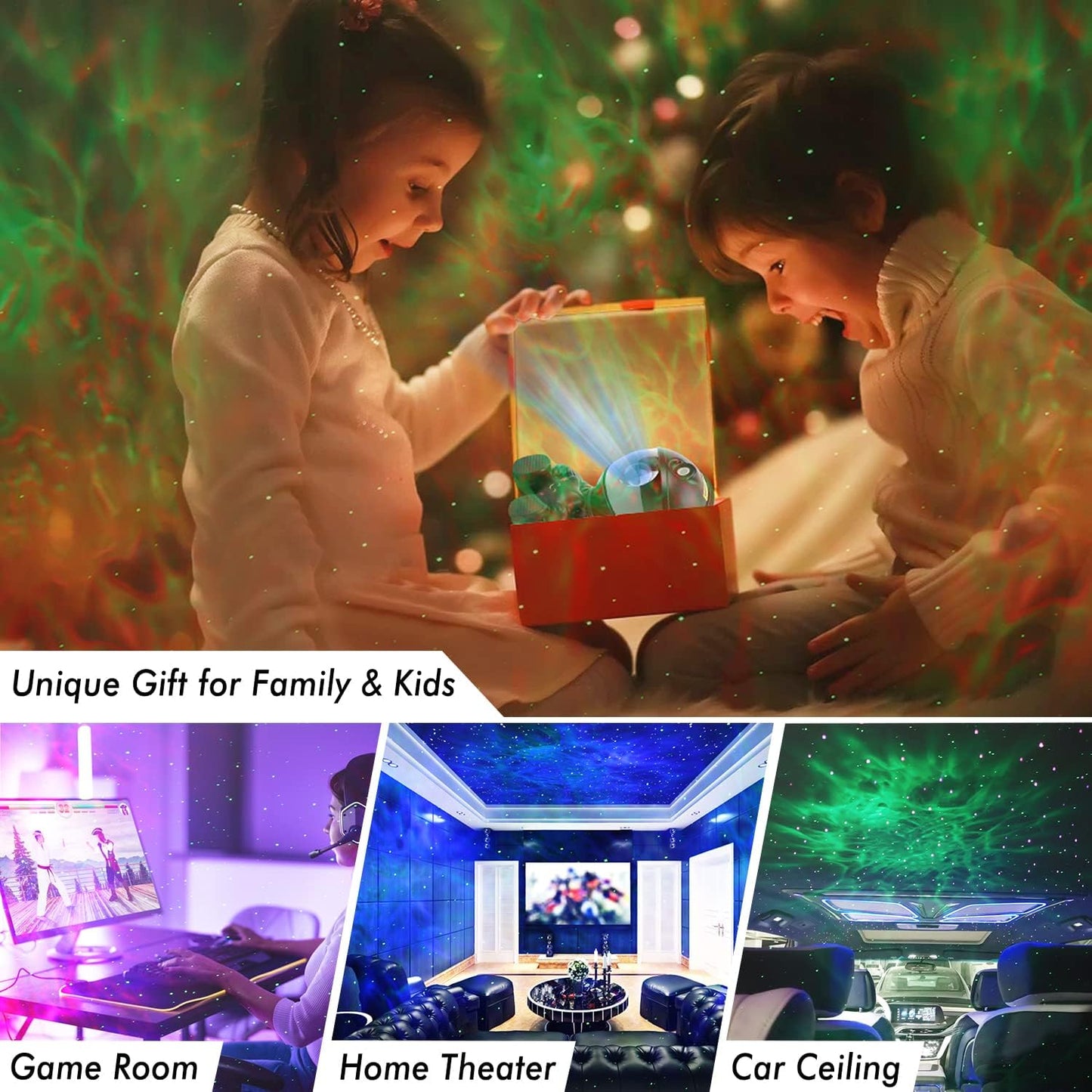 Astronaut Kids Nebula Star Light - Galaxy Bedroom/Adult Playroom Projector, Home Theater Decoration