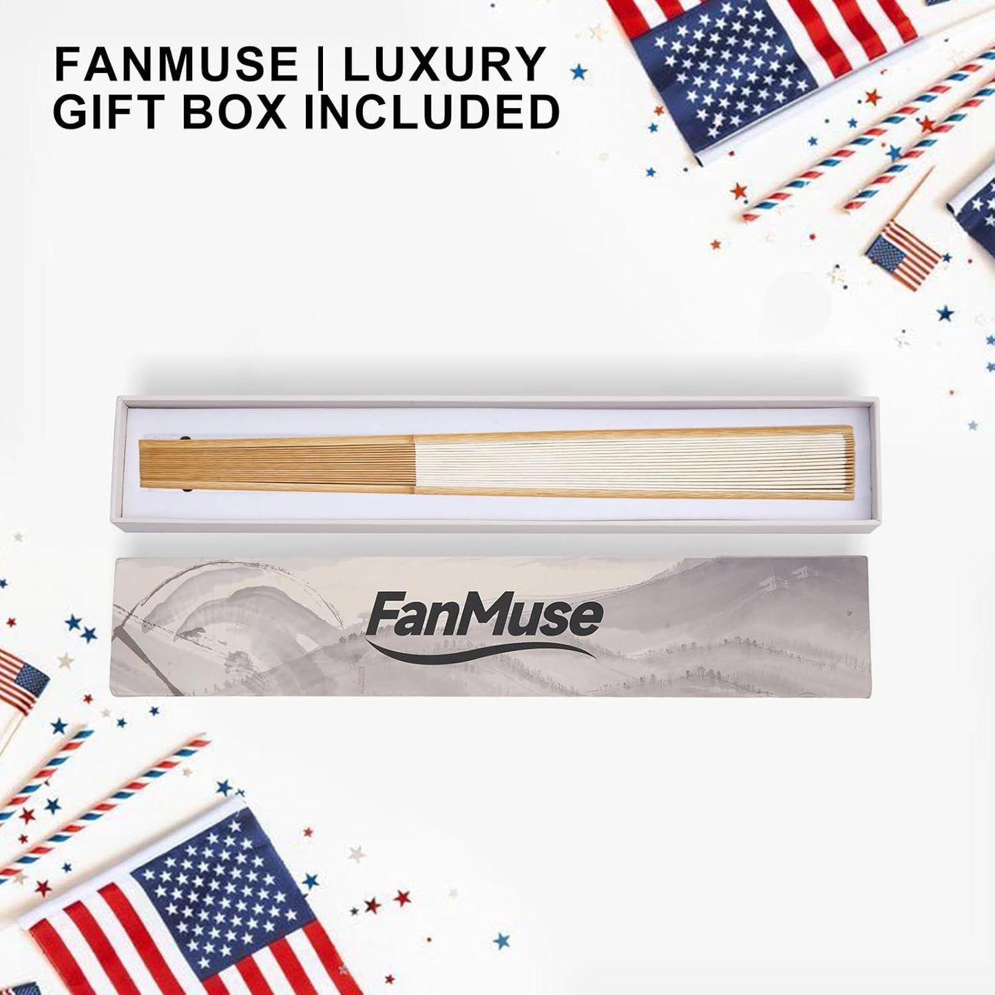 Premium White Folding Fan – Elegant Blank Canvas Crafted for Hand-Painted Art and Creative Masterpieces (Elegant Simplicity & Creative DIY, Pristine)