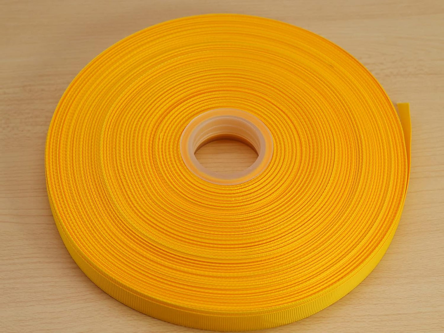 Jesep One Roll 100 Yards Soild Grosgrain Ribbon Boutique Gift Wrapping Package Ribbon, DIY Crafts Bow Hair Headband Accessories Assorted Ribbon #642 (5/8" 15mm, Gold)