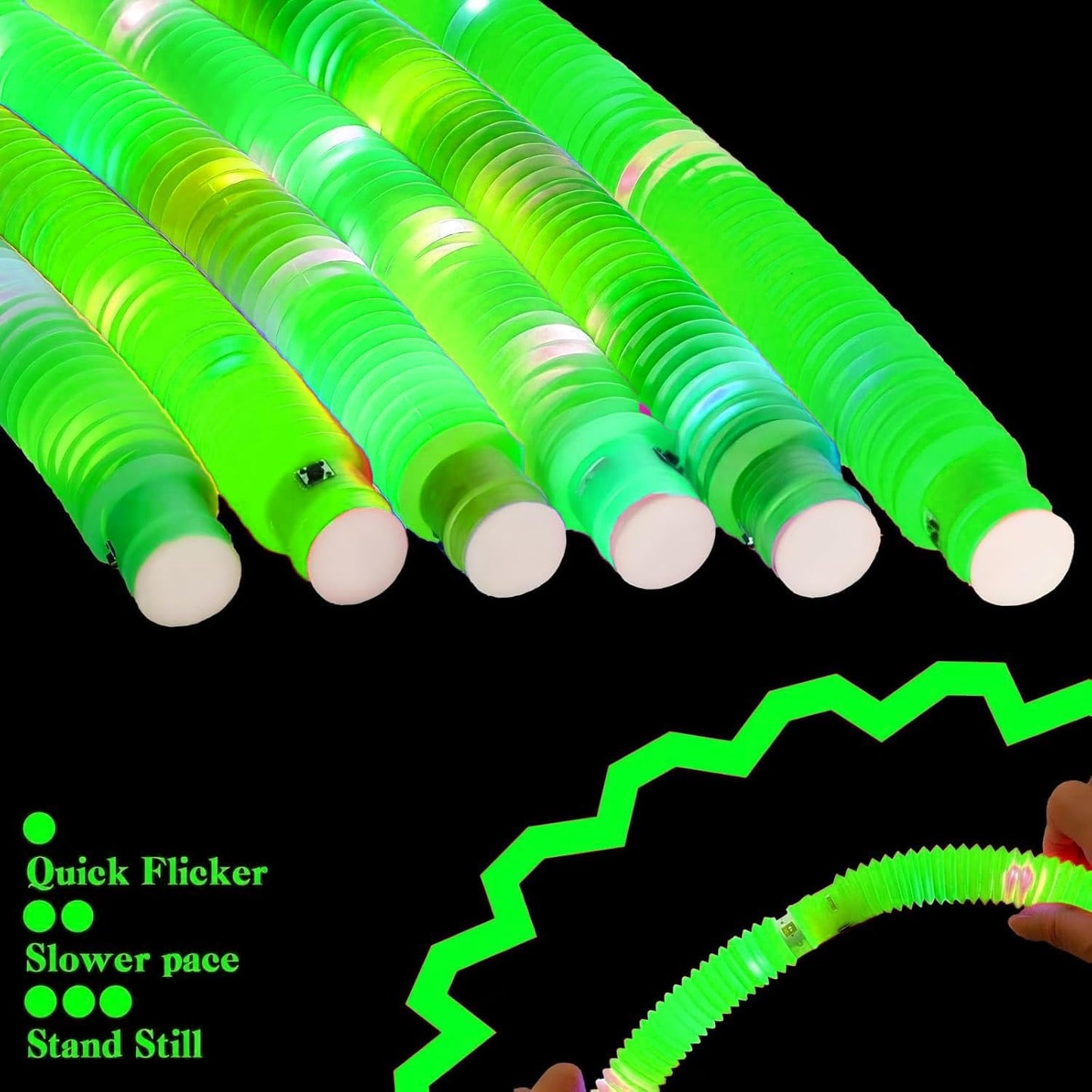 Green 36 Pack Light Up Party Favors Supplies,Bulk Glow Sticks Bracelet,Necklace Accessories for Kids,Birthday Return Gifts Treats,Easter Basket Goodie Bag Stuffer Fillers for Boys Girls