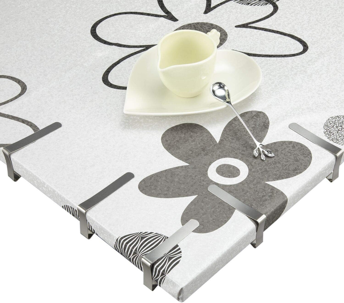 Tripole Tablecloth Clips 8 Pack Stainless Steel Table Cover Clamps Skirt Clips Home Kitchen Restaurant Use