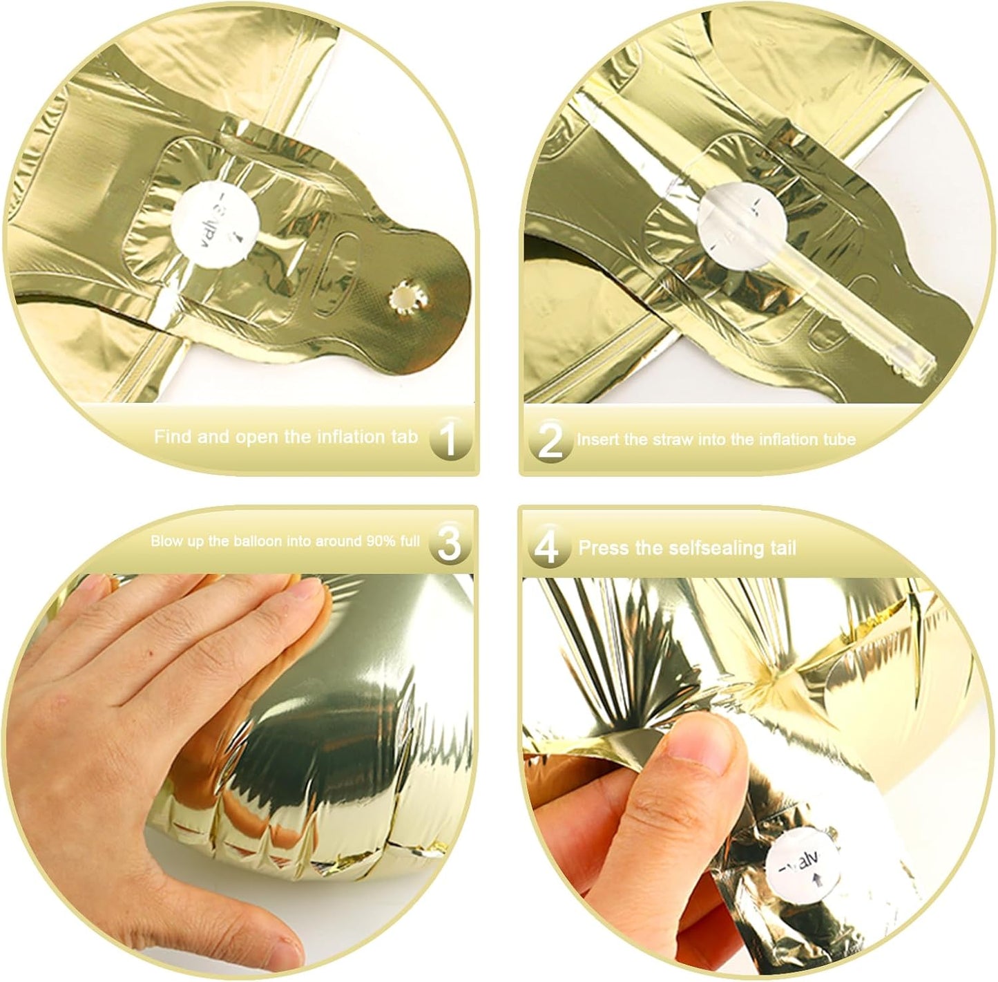 Big 40 Inch Champagne Gold 2 Number Balloon Birthday Decoration, 2026 Light Gold Number 2 Helium Balloons 12 20 22 23 24 26 28 32 42 Celebration, Boy Girl Baby Anniversary Party Graduations Supplies