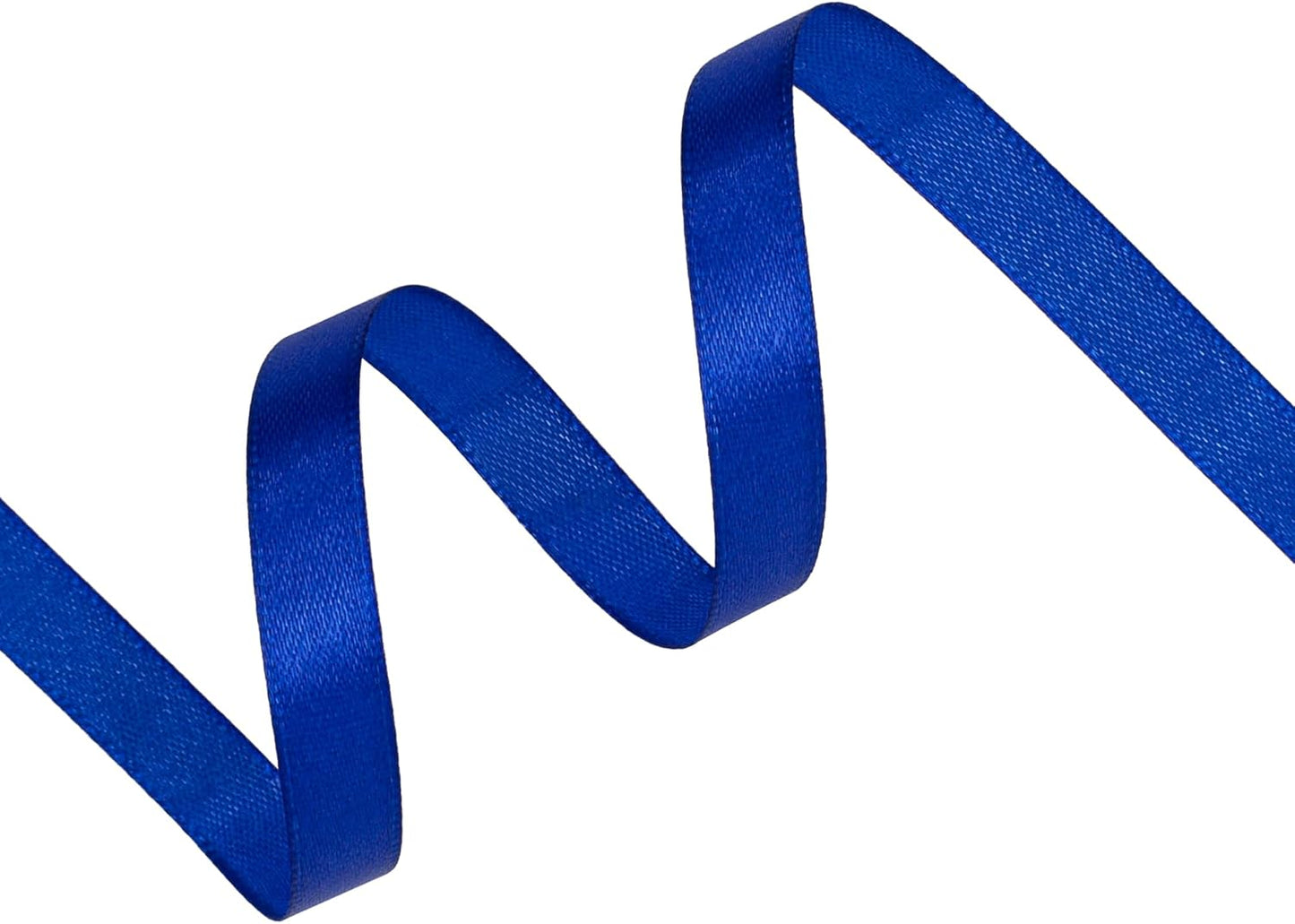 Royal Blue Satin Ribbon 3/8 inch X Continuous 100 Yards, Single Face Polyester Ribbon Perfect for Gift Wrapping, Flower Bouquet, Wedding Decor, Crafts, Bow Making, Sewing and More