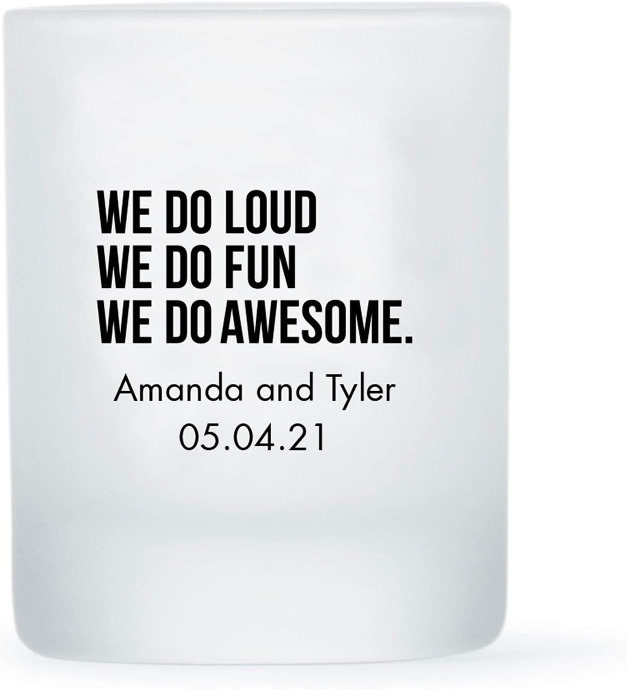 WEDDINGSTAR Personalized 3oz Frosted Shot Glass Customizable Full Color Print - 60 pack