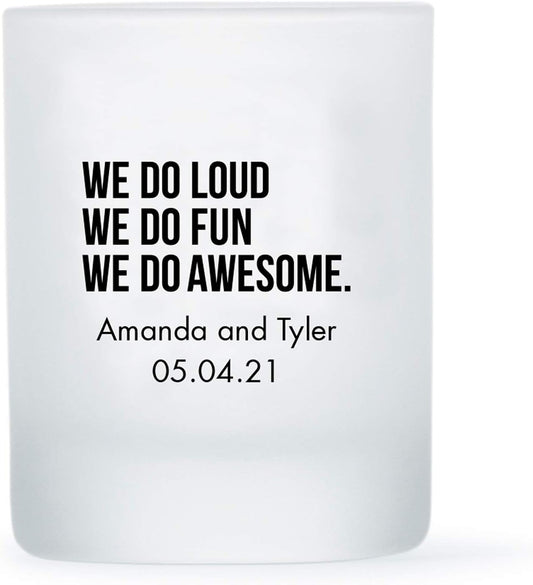 WEDDINGSTAR Personalized 3oz Frosted Shot Glass Customizable Full Color Print - 132 pack