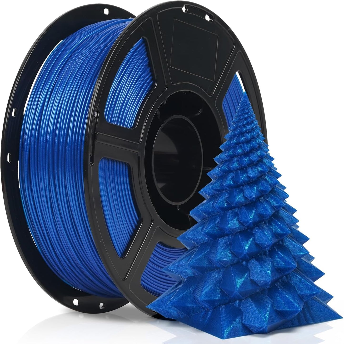FLASHFORGE Xmas Series Rapid PLA Filament Aurora Blue, High Flow Speedy 3D Printer Filament Max 500mm/s High-Speed Printing, Radiated Unparalleled Brilliance, Twinkling and Ultra-Smooth Finish