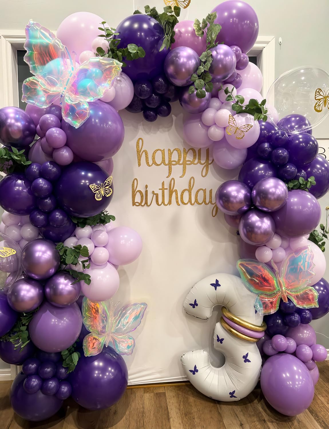 Purple Balloons - 12 Inch Dark Metallic Purple Balloons Macaron Lavender Pearl Lilac Balloon Different Shades Latex Balloon for Birthday Wedding Bridal Showers Party Decorations